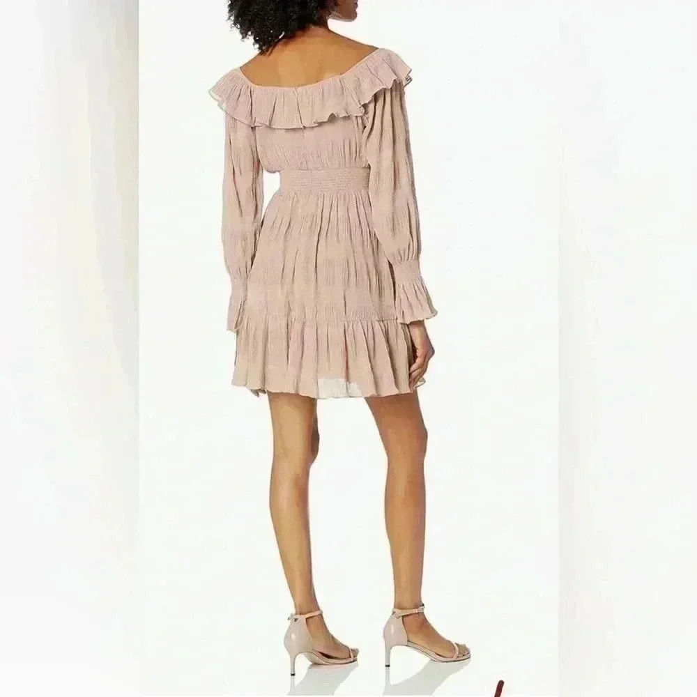 Kendall + Kylie Women's Square Neck Ruffle Mini Dress size 2X - Picture 3 of 4